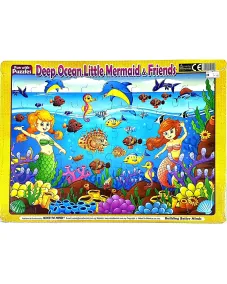 Fun With Puzzles Deep Ocean Little Mermaid & Friends