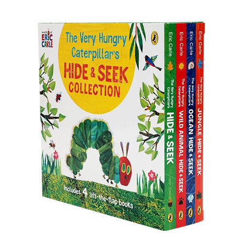 The Very Hungry Caterpillar's HIDE & SEEK BOX (4 lift-the-flap books)