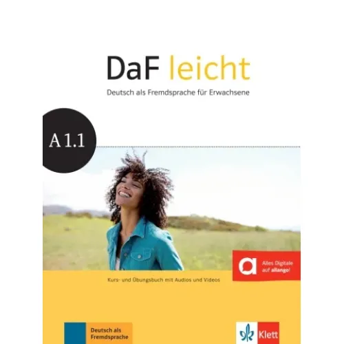 DaF leicht A1.1 Deutsch als Fremdsprache für Erwachsene Kurs- und Übungsbuch mit Audios und Videos Учебник и рабочая тетрадь