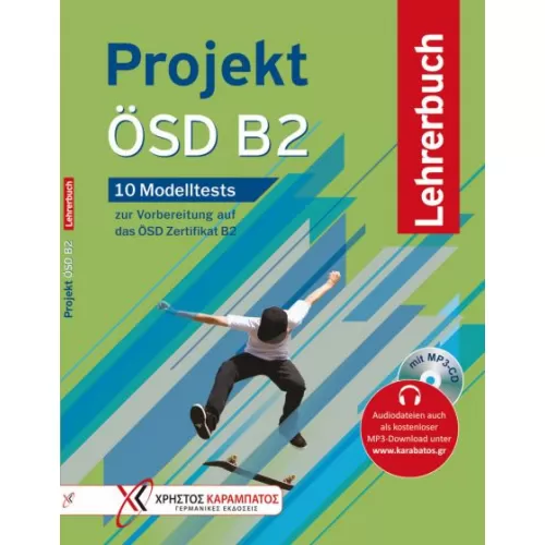 Projekt ÖSD B2 Lehrerbuch mit MP3-CD (10 Modelltests zur Vorbereitung auf das ÖSD Zertifikat B2) Книга для подготовке к экзаменам