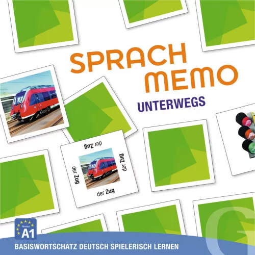 SPRACHMEMO Unterwegs Sprachspiel Basiswortschatz Deutsch spielerisch lernen