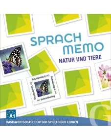 SPRACHMEMO Natur und Tiere Sprachspiel Basiswortschatz Deutsch spielerisch lernen