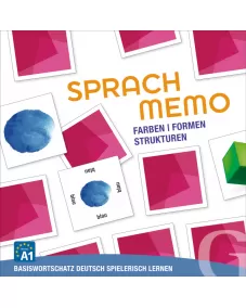SPRACHMEMO Farben / Formen / Strukturen Sprachspiel Basiswortschatz Deutsch spielerisch lernen