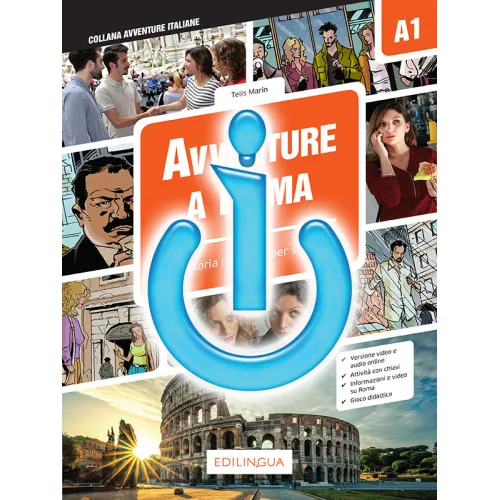 Avventure a Roma Α1 – Storia illustrata per studenti d’italiano LS/L2 – Libro di classe I-D-E-E (ebook)