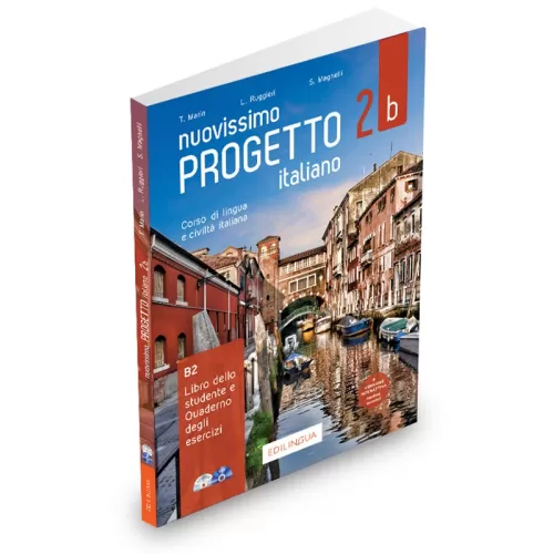 Nuovissimo Progetto Italiano 2B (B2) Libro & Quaderno + Audio +video