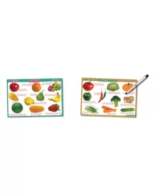 Writing Boards Let's Write Fruit / Vegetables