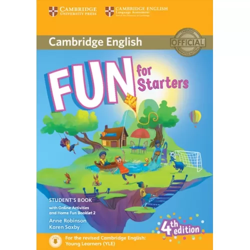 Fun for Starters 4ED Student's Book with Downloadable Audio, Online Activities and Home Fun Booklet Книга для подготовке к экзаменам