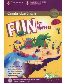 Fun for Movers 4ED Student's Book with Downloadable Audio, Online Activities and Home Fun Booklet