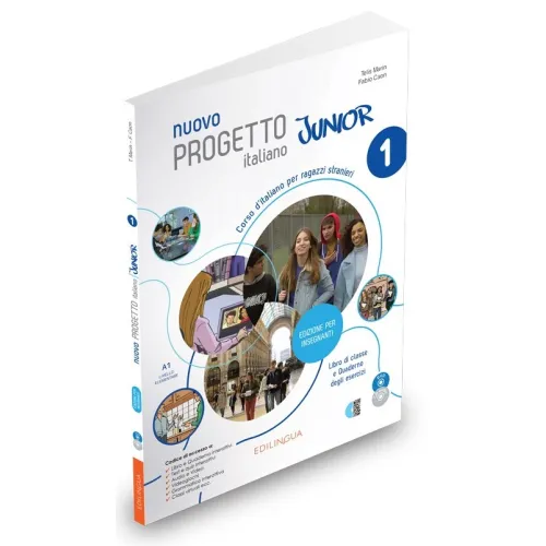 Nuovo Progetto Italiano Junior 1 Libro & Quaderno dell'insegnante +CD audio +DVD