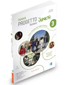 Nuovo Progetto italiano Junior 3 Libro & Quaderno +audio +video (QR code)
