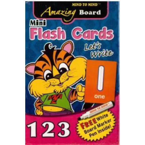 Amazing Board Mini Flash Cards Numbers 123 (with marker pen)