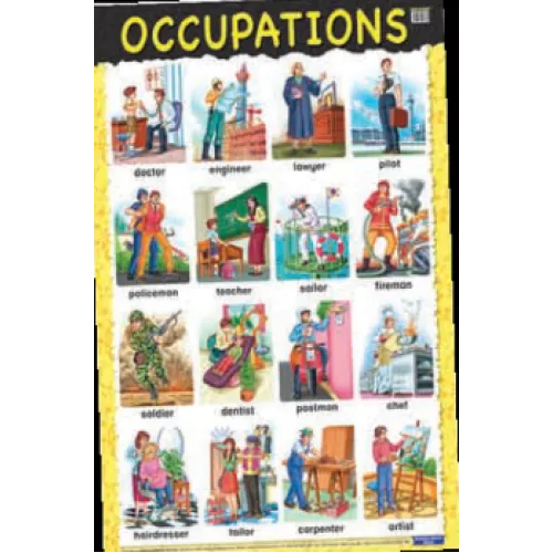 Education Charts Occupations Плакат