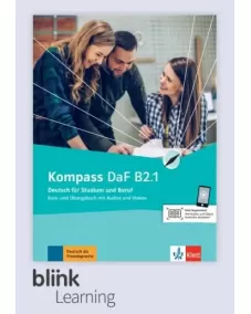 Kompass DaF B2.1 - Digitale Ausgabe BlinkLearning Lizenzcode (Lernende, 14 Monate) Kurs- und Übungsbuch mit Audios/Videos und interaktiven Übungen