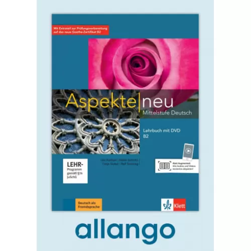Aspekte neu B2 Lehrbuch mit Videos - Digitale Ausgabe allango Lizenzschlüssel (Unterrichtende/Lernende, 24 Monate)
