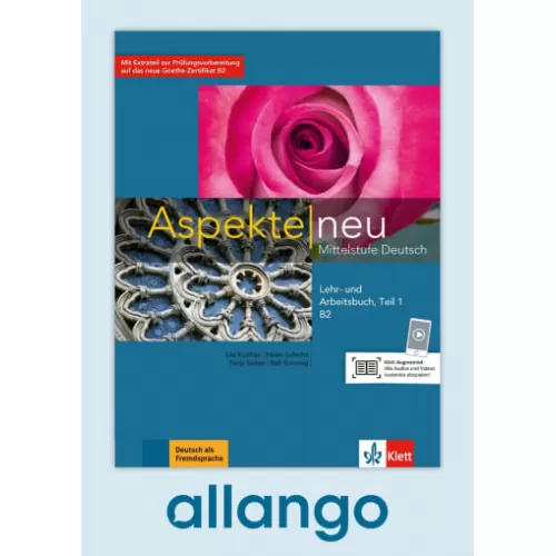 Aspekte neu B2.1 Lehr- und Arbeitsbuch, Teil 1 - Digitale Ausgabe allango Lizenzschlüssel (Unterrichtende/Lernende, 24 Monate)