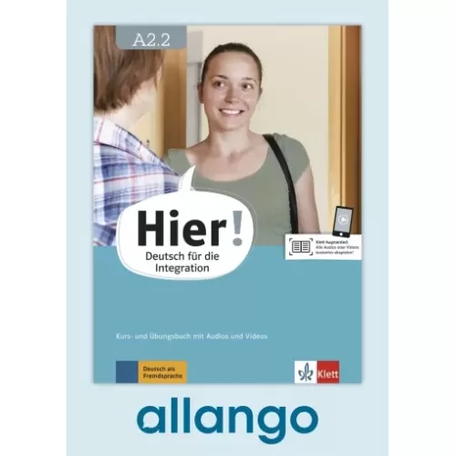 Hier! A2.2 Kurs- und Übungsbuch - Digitale Ausgabe allango Lizenzschlüssel (Unterrichtende/Lernende, 24 Monate)