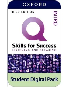Q: Skills for Success 3ED Intro Level Listening and Speaking Student Digital Pack (2 years' access code)