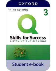 Q: Skills for Success 3ED Level 3 Listening and Speaking Student e-book (2 years' access code)